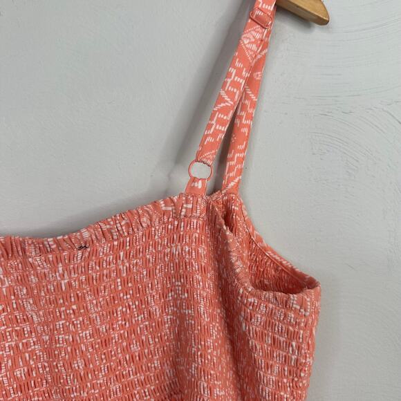 Torrid Diamond Challis Peach & White Skater Dress - Picture 8 of 10